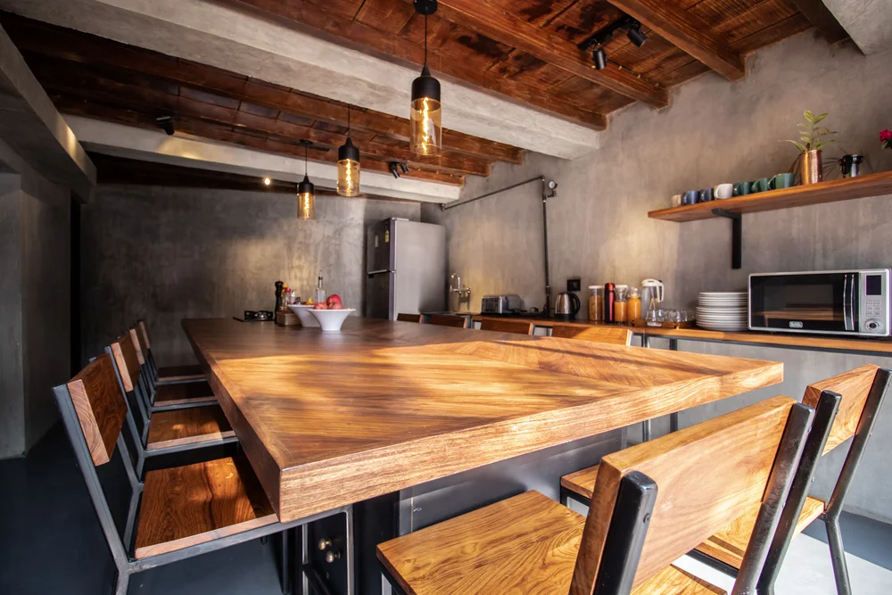 Why We Built Karwaan to Be Eco-Friendly Bed and Breakfast Karwaan Nepal Dining hall at Karwaan Eco-friendly Bed and Breakfast in Kathmandu Nepal
